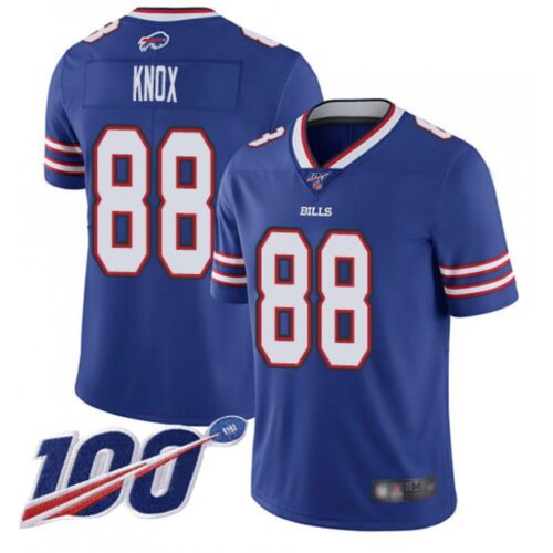 68613ee6e1f58_1 Men's Buffalo Bills #88 Dawson Knox Blue 100th Season Vapor Untouchable Limited Stitched Jersey