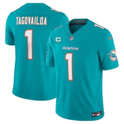 68613efd6531b_1 Men's Miami Dolphins #1 Tua Tagovailoa Aqua 2023 F.U.S.E With 2-Star C Patch Vapor Limited Stitched Football Jersey