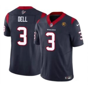 68613f0690ae3_1 Men's Houston Texans #3 Tank Dell Navy 2023 F.U.S.E. With John Madden Patch Vapor Limited Stitched Football Jersey