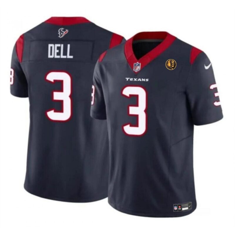 68613f0690ae3_1 Men's Houston Texans #3 Tank Dell Navy 2023 F.U.S.E. With John Madden Patch Vapor Limited Stitched Football Jersey