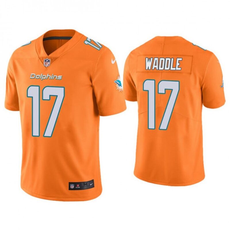 68613f21773a9_1 Men's Miami Dolphins #17 Jaylen Waddle 2021 Orange Vapor Untouchable Limited Stitched NFL Jersey