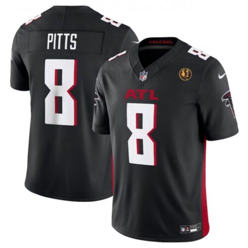 68613f3853c51_1 Men's Atlanta Falcons #8 Kyle Pitts Black 2023 F.U.S.E. With John Madden Patch Vapor Limited Stitched Football Jersey