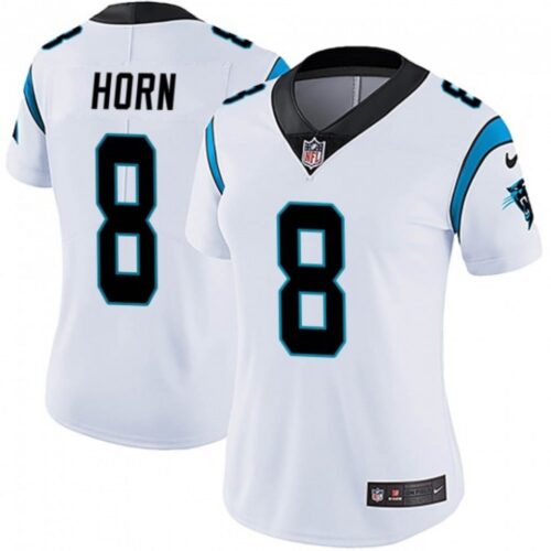 68613f3a7a974_1 Women's Carolina Panthers #8 Jaycee Horn White Vapor Untouchable Limited Stitched NFL Jersey(Run Small)