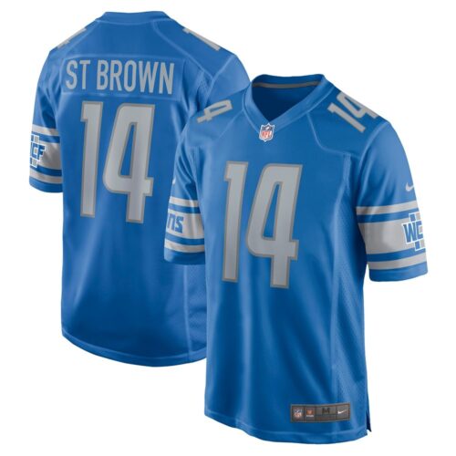 68613f3cae127_1 Men's Detroit Lions #14 Amon-Ra St. Brown Blue Game Player Jersey