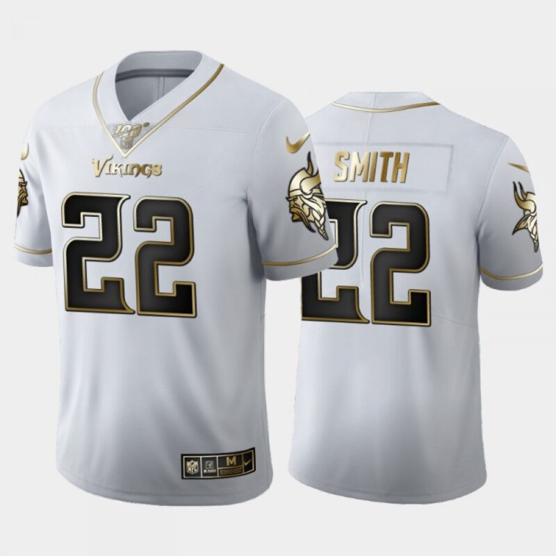 68613f47ac0ea_1 Men's Minnesota Vikings #22 Harrison Smith White 2019 100th Season Golden Edition Limited Stitched NFL Jersey