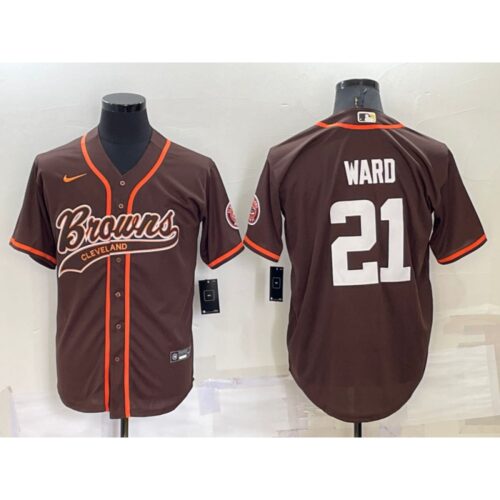 68613f8035af3_1 Men's Cleveland Browns #21 Denzel Ward Brown Stitched Jersey