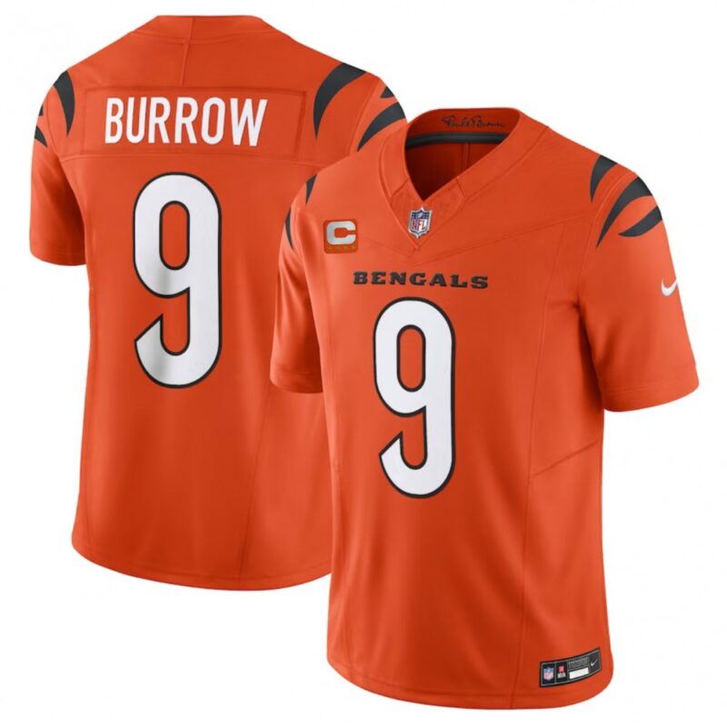 68613fca62679_1 Men's Cincinnati Bengals #9 Joe Burrow Orange 2023 F.U.S.E. With 4-Star C Patch Vapor Untouchable Limited Stitched Jersey