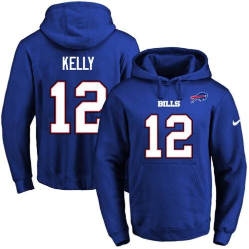68613fd3412ba_1 Bills #12 Jim Kelly Royal Blue Name & Number Pullover NFL Hoodie