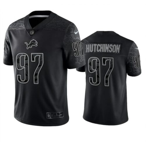 68614002d1d22_1 Men's Detroit Lions #97 Aidan Hutchinson Black Reflective Stitched Jersey