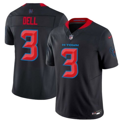 6861402453cd3_1 Men's Houston Texans #3 Tank Dell Navy 2024 2nd Alternate F.U.S.E Vapor Stitched jersey