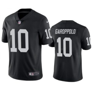 6861402fd7918_1 Men's Las Vegas Raiders #10 Jimmy Garoppolo Black Vapor Untouchable Stitched Football Jersey