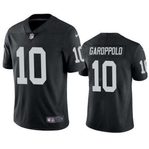 6861402fd7918_1 Men's Las Vegas Raiders #10 Jimmy Garoppolo Black Vapor Untouchable Stitched Football Jersey