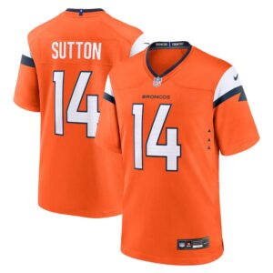 68614048e39d3_1 Men's Denver Broncos Courtland Sutton Orange Mile High Collection Game Jersey