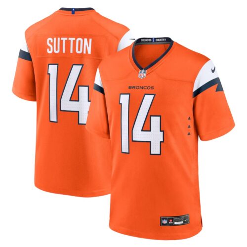68614048e39d3_1 Men's Denver Broncos Courtland Sutton Orange Mile High Collection Game Jersey