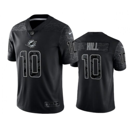 686140585c7f9_1 Men's Miami Dolphins #10 Tyreek Hill Black Reflective Limited Stitched Football Jersey