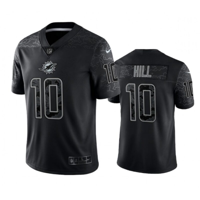 686140585c7f9_1 Men's Miami Dolphins #10 Tyreek Hill Black Reflective Limited Stitched Football Jersey