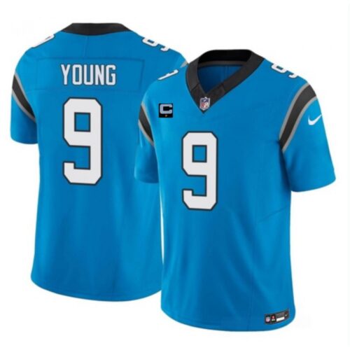 68614063d72d9_1 Men's Carolina Panthers #9 Bryce Young Blue 2023 F.U.S.E. With 1-Star C Patch Vapor Untouchable Stitched Football Jersey