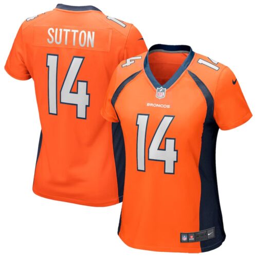 686140980372f_1 Women's Courtland Sutton Orange Denver Broncos Game Jersey