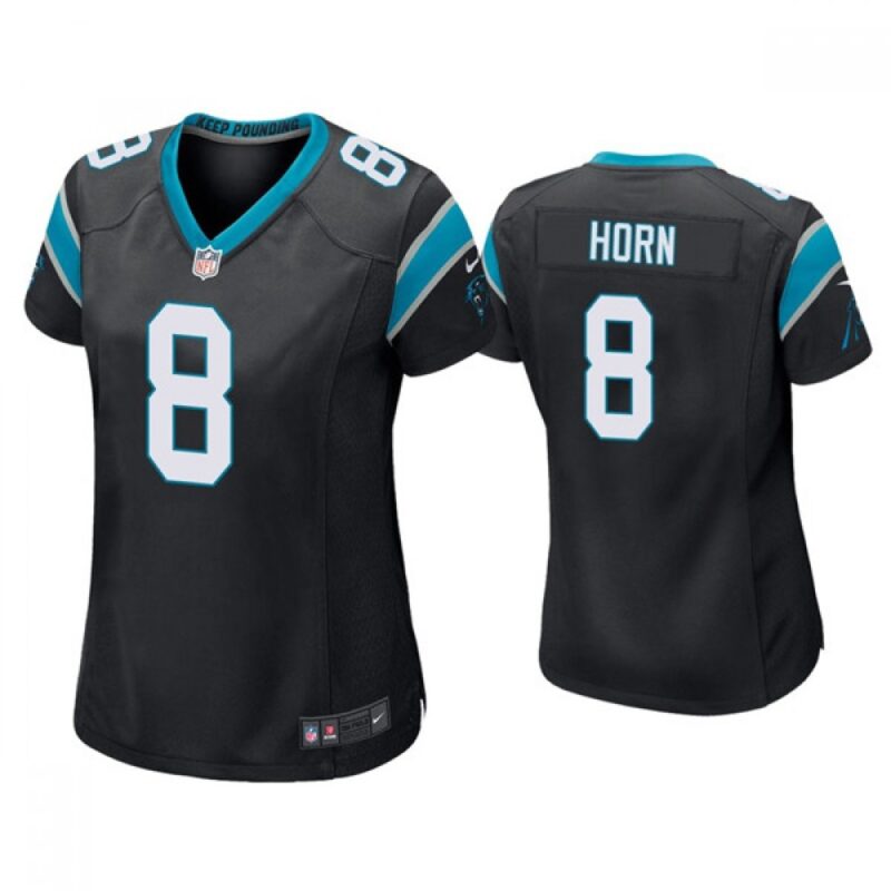 686140abd2a33_1 Women's Carolina Panthers #8 Jaycee Horn Black Vapor Untouchable Limited Stitched NFL Jersey(Run Small)