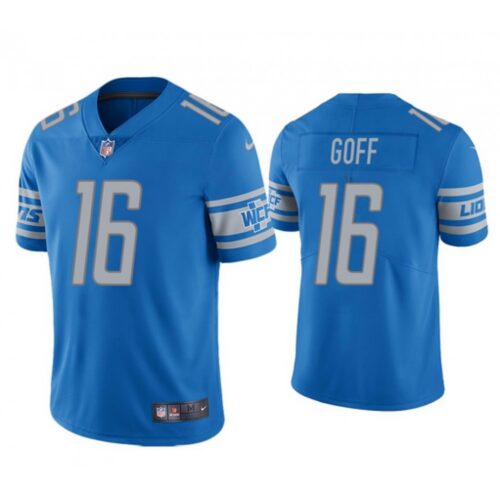 686140b8c9c9e_1 Men's Detroit Lions #16 Jared Goff 2021 Blue Vapor Untouchable Limited Stitched Jersey