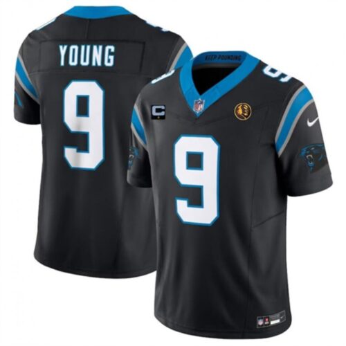 686140ca2bcb2_1 Men's Carolina Panthers #9 Bryce Young Black 2023 F.U.S.E. With 1-star C Patch And John Madden Patch Vapor Limited Stitched Football Jersey