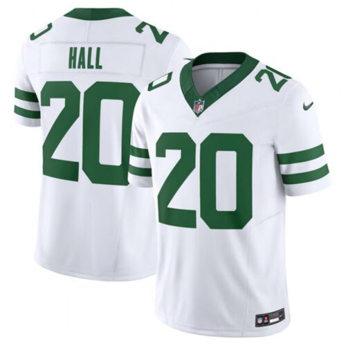 6861410ed591f_1 Men's New York Jets #20 Breece Hall White 2023 F.U.S.E. Vapor Limited Throwback Stitched Football Jersey