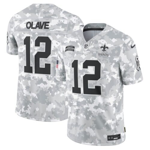 6861411391c3e_1 Men's New Orleans Saints Chris Olave Arctic Camo 2024 Salute to Service Limited Jersey