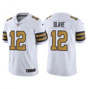 68614130a07d5_1 Men's New Orleans Saints #12 Chris Olave White Vapor Limited Stitched Jersey