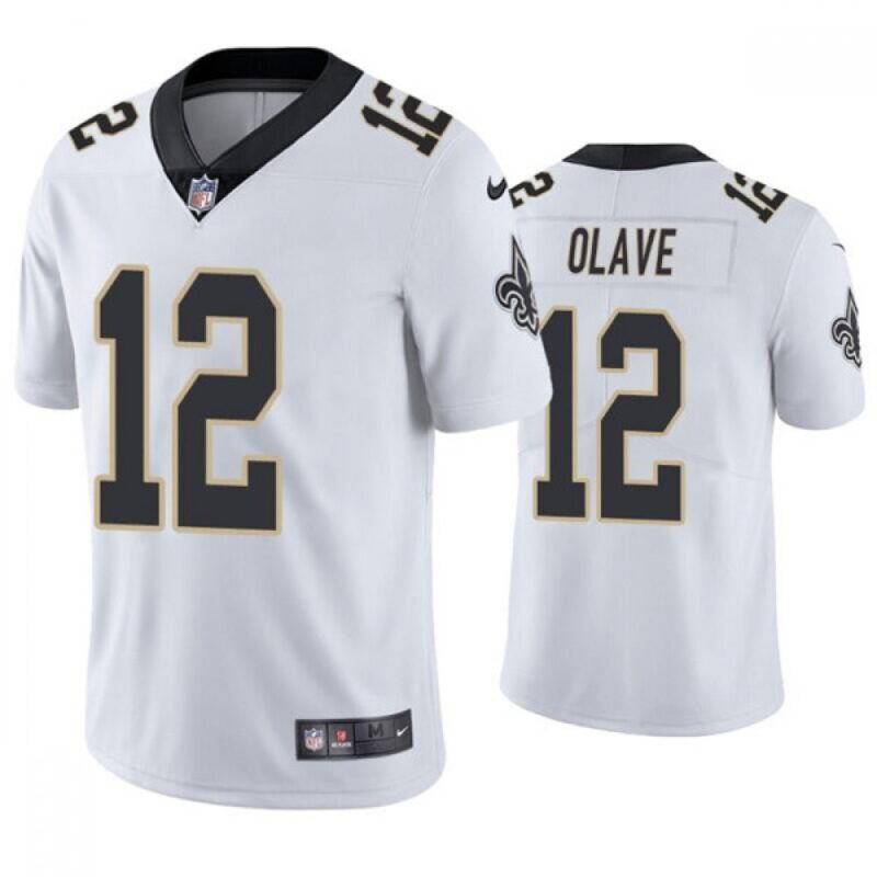 68614148b1231_1 Men's New Orleans Saints #12 Chris Olave White Vapor Limited Stitched Jersey