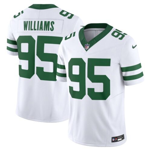 686141682ca22_1 Men's New York Jets Quinnen Williams Legacy White Vapor F.U.S.E. Limited Jersey