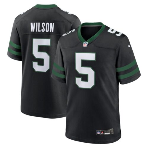 6861417bcd145_1 Men's New York Jets Garrett Wilson Legacy Black Alternate Game Jersey