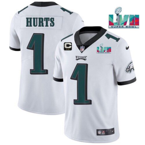 686141c632f46_1 Men's Philadelphia Eagles #1 Jalen Hurts White Super Bowl LVII Patch And 2-star C Patch Vapor Untouchable Limited Stitched Jersey
