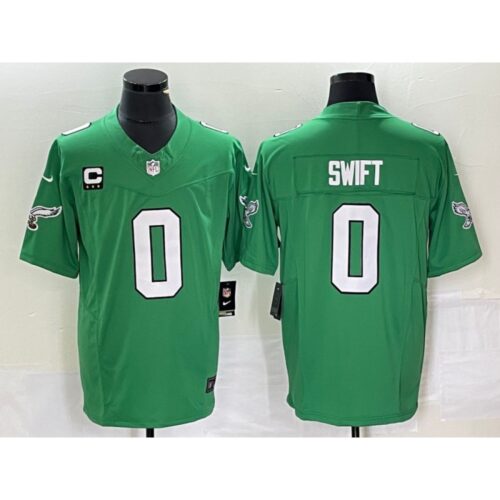 686141d3b1430_1 Men's Philadelphia Eagles #0 D'andre Swift Green 2023 F.U.S.E. With 3-star C Patch Vapor Untouchable Stitched Football Jersey