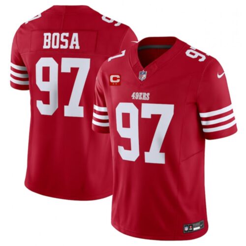 686141f3c4244_1 Men's San Francisco 49ers #97 Nick Bosa Red 2023 F.U.S.E. With 2-Star C Patch Vapor Untouchable Limited Stitched Football Jersey