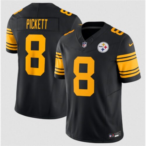 6861421791cf9_1 Men's Pittsburgh Steelers #8 Kenny Pickett Black 2023 F.U.S.E. Color Rush Limited Jersey