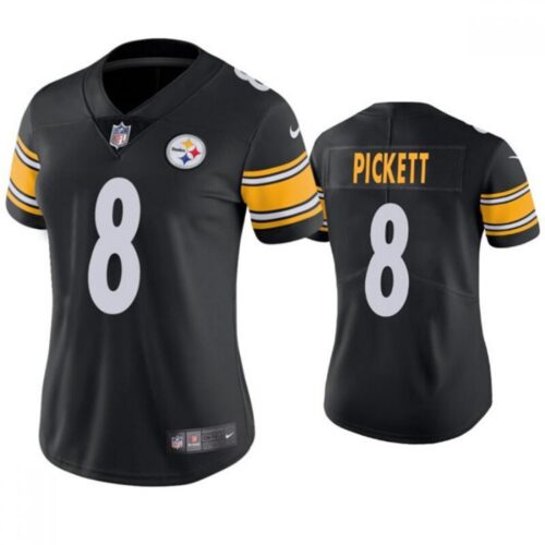 6861422128ce0_1 Women's Pittsburgh Steelers #8 Kenny Pickett Black Vapor Untouchable Limited Stitched Jersey(Run Small)