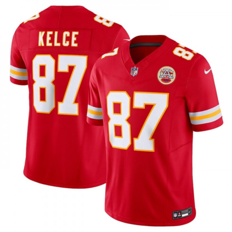 68614230bc0a6_1 Men's Kansas City Chiefs #87 Travis Kelce Red 2023 F.U.S.E. Vapor Untouchable Limited Stitched Jersey
