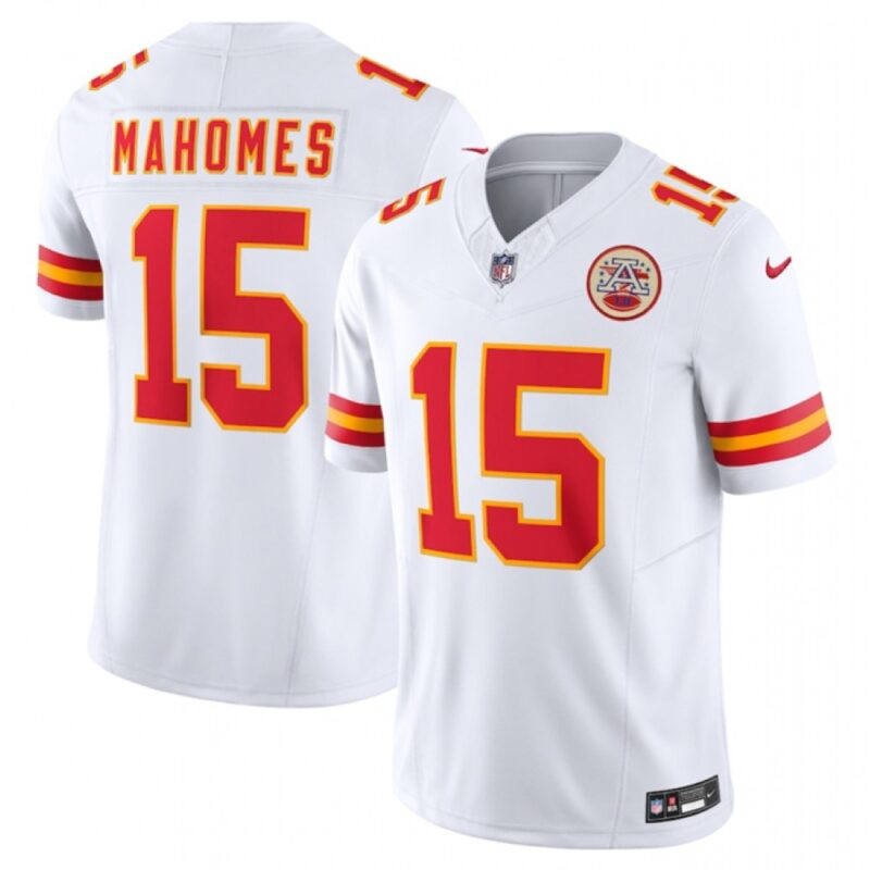 686142338224e_1 Men's Kansas City Chiefs #15 Patrick Mahomes White 2023 F.U.S.E. Vapor Untouchable Limited Stitched Jersey