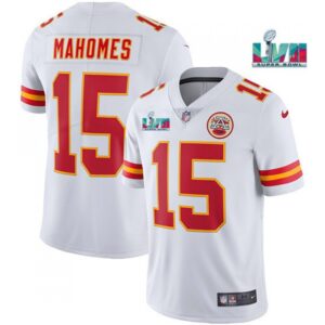 6861425af1a95_1 Men's Kansas City Chiefs #15 Patrick Mahomes White Super Bowl LVII Patch Vapor Untouchable Limited Stitched Jersey