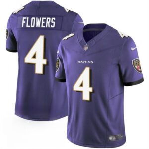 6861426d571b8_1 Men's Baltimore Ravens #4 Zay Flowers Purple 2023 F.U.S.E. Vapor Limited Football Jersey