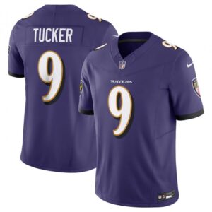 6861426f91edc_1 Men's Baltimore Ravens #9 Justin Tucker Purple 2023 F.U.S.E Vapor Jersey