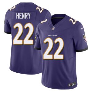 68614271e2302_1 Men's Baltimore Ravens #22 Derrick Henry Purple F.U.S.E Vapor Limited Jersey
