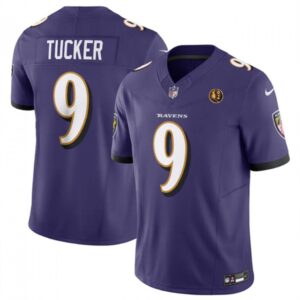 6861427a91692_1 Men's Baltimore Ravens #9 Justin Tucker Purple 2023 F.U.S.E. With John Madden Patch Vapor Limited Football Jersey