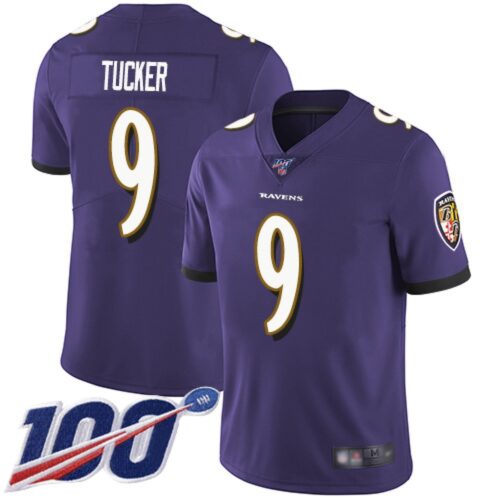 6861428edf5d9_1 Men's Baltimore Ravens #9 Justin Tucker Purple 2019 100th Season Vapor Untouchable Limited NFL Jersey