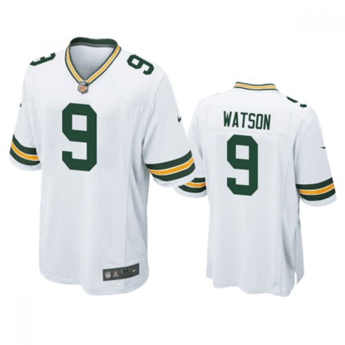 686142ebc9db3_1 Men's Green Bay Packers #9 Christian Watson White Stitched Football Jersey