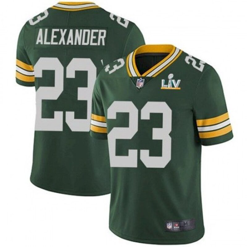 686142f03e14f_1 Men's Green Bay Packers #23 Jaire Alexander Green 2021 Super Bowl LV Stitched NFL Jersey