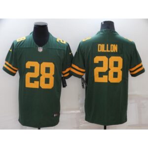 68614304655cb_1 Men's Green Bay Packers #28 A.J. Dillon 2021 Green Legend Stitched Football Jersey