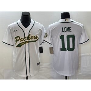 6861431224ca6_1 Men's Green Bay Packers #10 Jordan Love White Cool Base Stitched Baseball Jersey