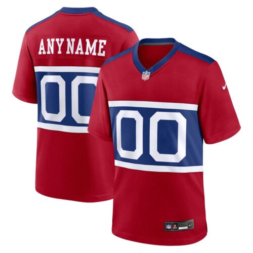 6861436f12317_1 Men's New York Giants Century Red Alternate Game Custom Jersey