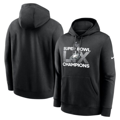 686143c69ae30_1 Men's Philadelphia Eagles Black Super Bowl LIX Champions Supplemental Pullover Hoodie